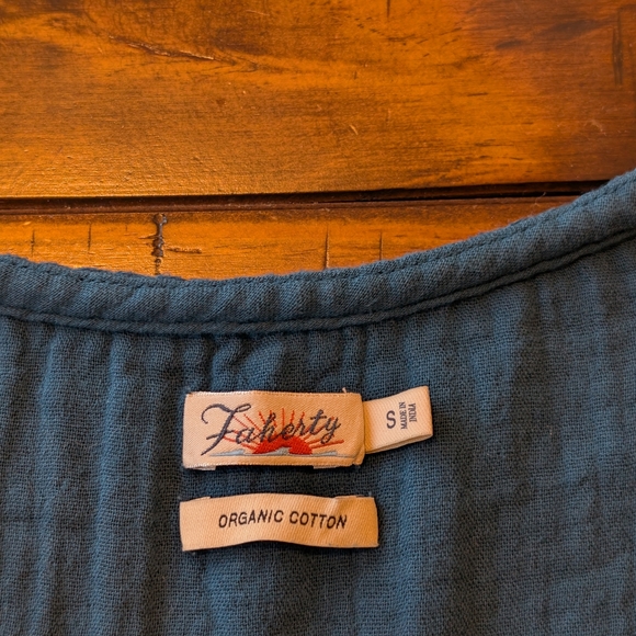 Faherty Ninie Shift Dress Majolica - Picture 4 of 6